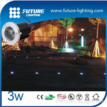 IP67 garden light  rgb outdoor color changing led 3w recessed light